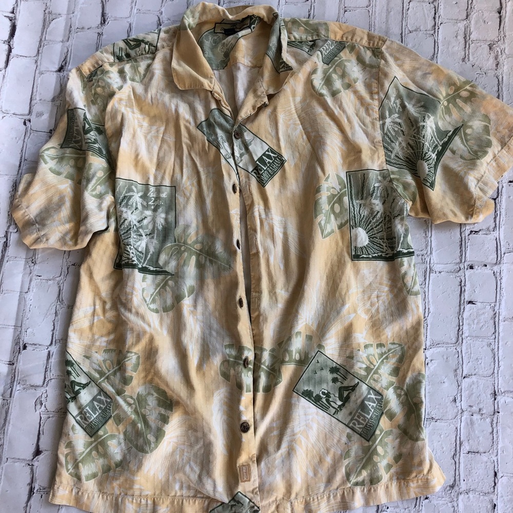AUTHENTIC TOMMY BAHAMA BUTTON DOWN SHIRT